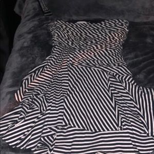 Black and white Striped C&K dress.
